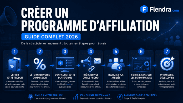 Comment créer un programme d&rsquo;affiliation : guide complet 2026
